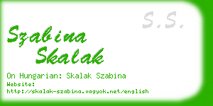 szabina skalak business card